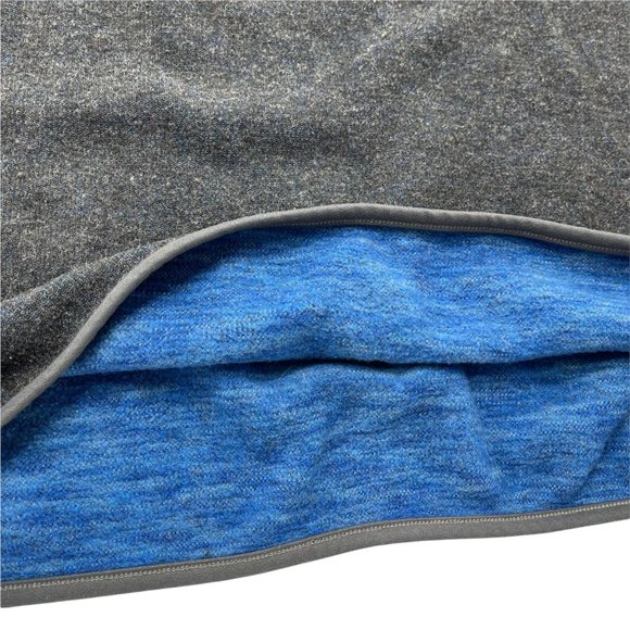 Kuhl Pullover Mens Large Brown Blue Heather Chianti Fleece Thumbholes Wool Blend - Picture 5 of 12